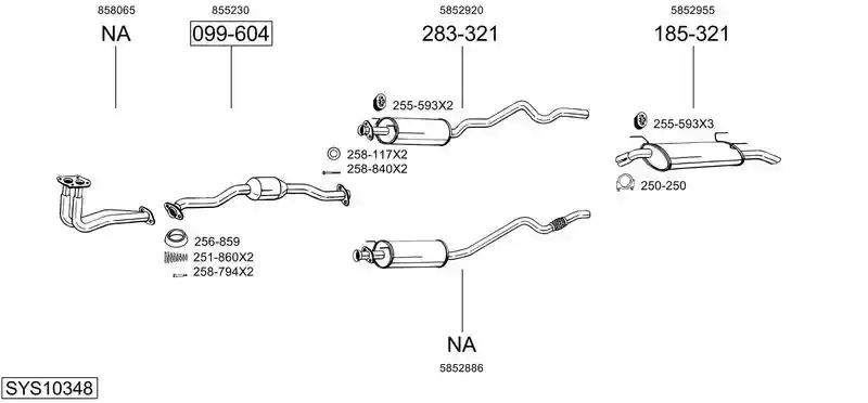 BOSAL SYS10348