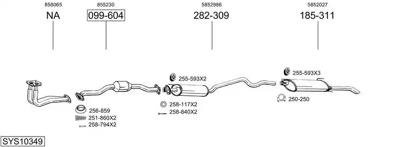 BOSAL SYS10349