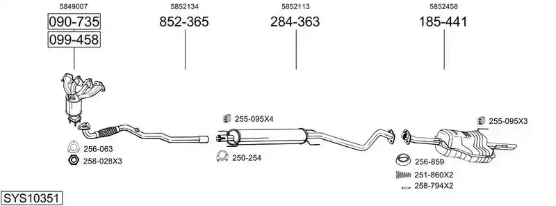 BOSAL SYS10351