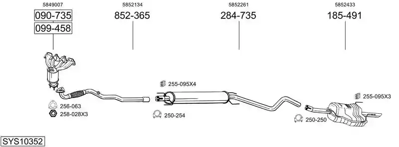 BOSAL SYS10352