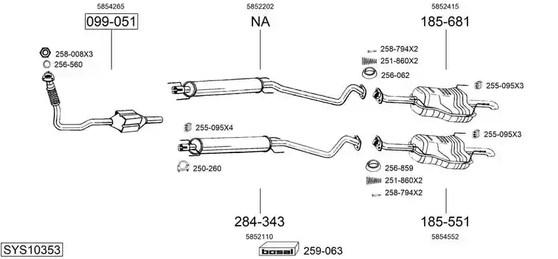 BOSAL SYS10353