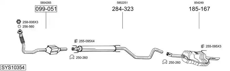 BOSAL SYS10354