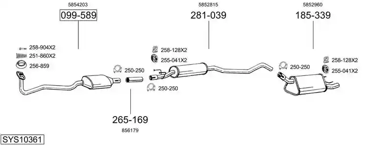 BOSAL SYS10361
