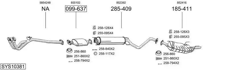 BOSAL SYS10381