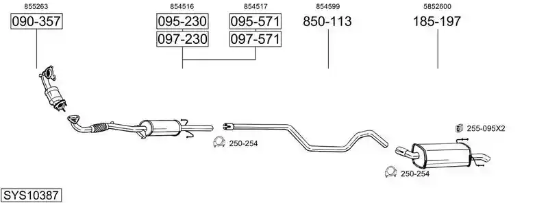 BOSAL SYS10387