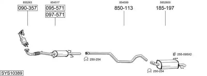 BOSAL SYS10389