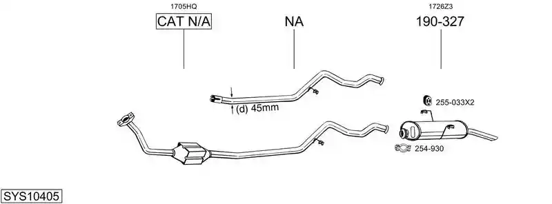 BOSAL SYS10405