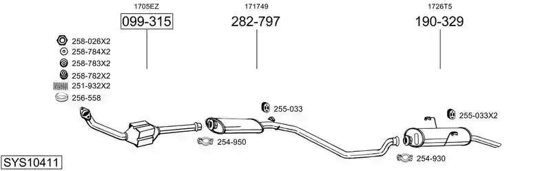 BOSAL SYS10411