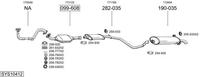 BOSAL SYS10412