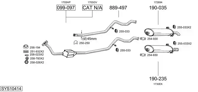 BOSAL SYS10414