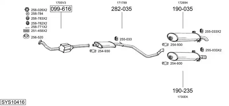 BOSAL SYS10416