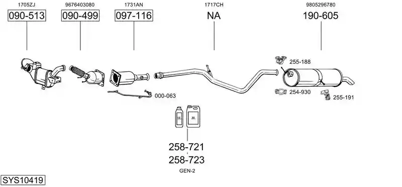 BOSAL SYS10419