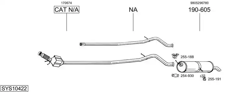 BOSAL SYS10422