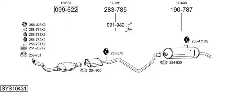 BOSAL SYS10431