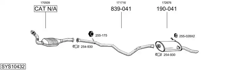 BOSAL SYS10432