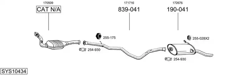 BOSAL SYS10434