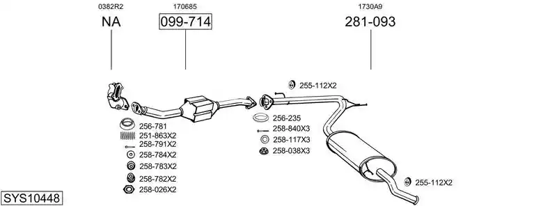 BOSAL SYS10448