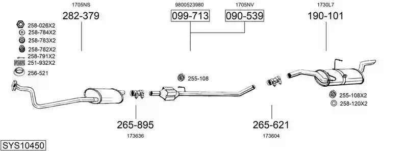 BOSAL SYS10450