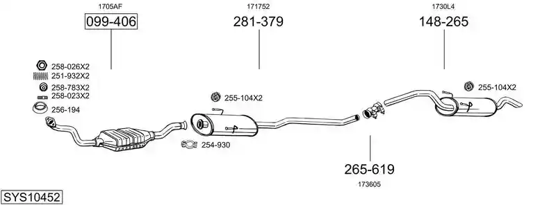 BOSAL SYS10452