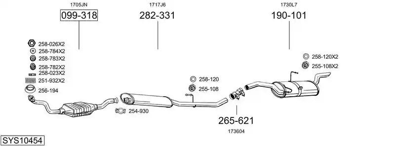 BOSAL SYS10454