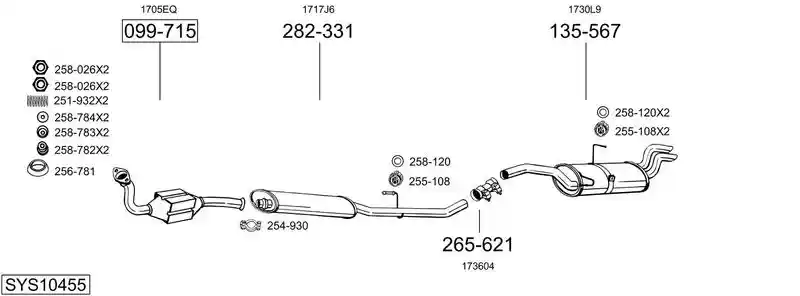 BOSAL SYS10455