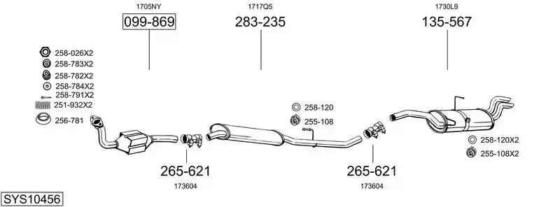 BOSAL SYS10456