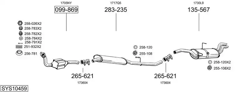 BOSAL SYS10459