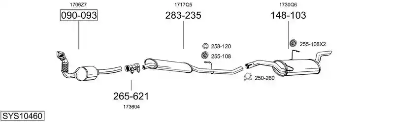 BOSAL SYS10460