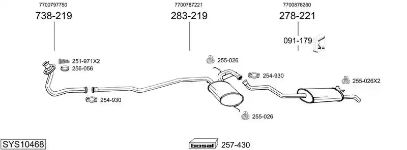 BOSAL SYS10468