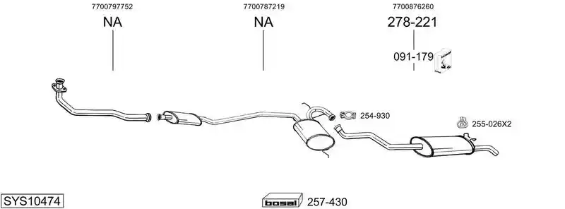 BOSAL SYS10474