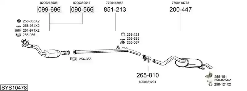 BOSAL SYS10478