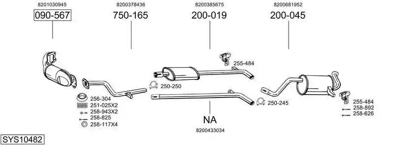 BOSAL SYS10482