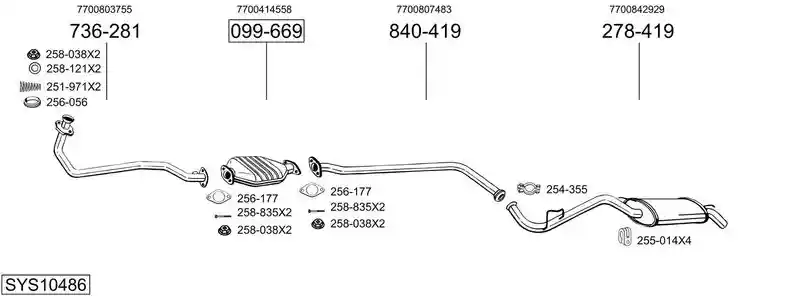 BOSAL SYS10486