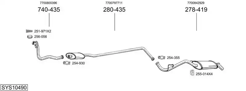 BOSAL SYS10490