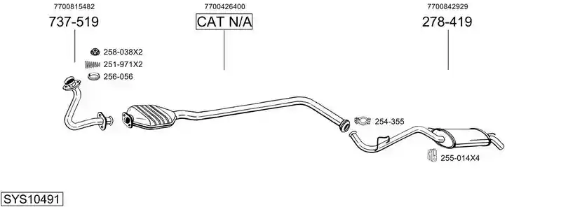 BOSAL SYS10491