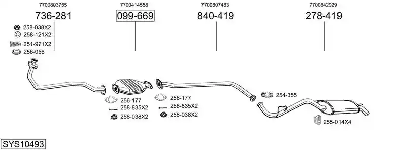 BOSAL SYS10493