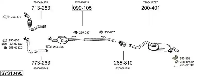 BOSAL SYS10495