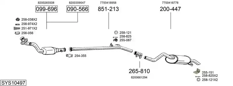BOSAL SYS10497