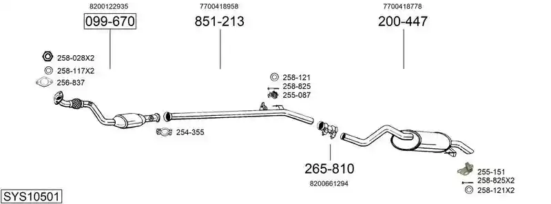 BOSAL SYS10501