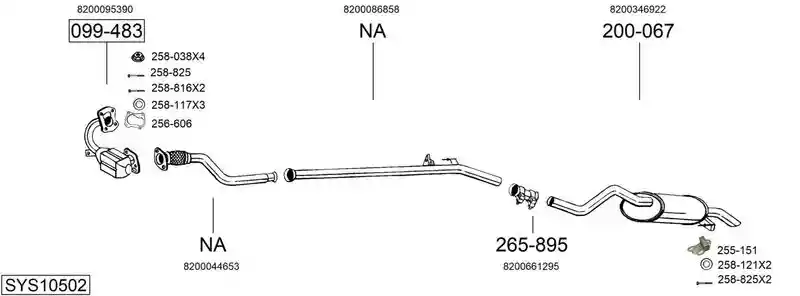 BOSAL SYS10502