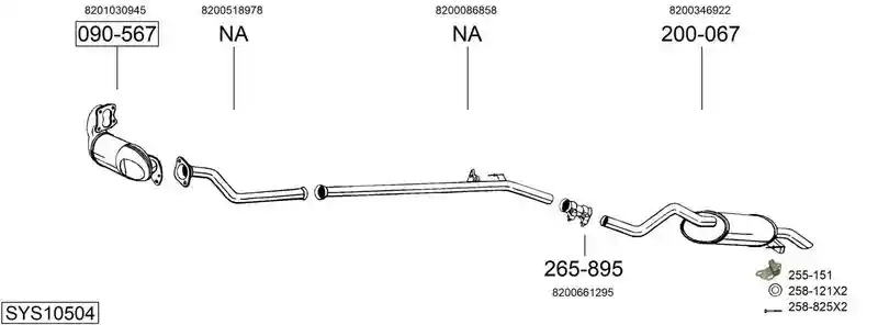 BOSAL SYS10504