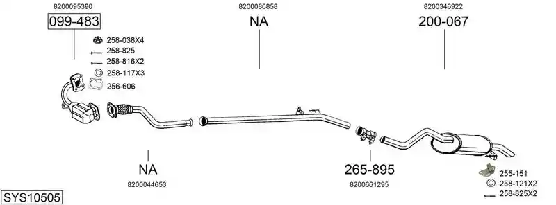 BOSAL SYS10505