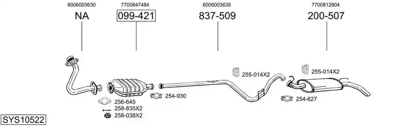 BOSAL SYS10522