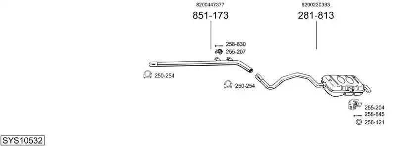 BOSAL SYS10532