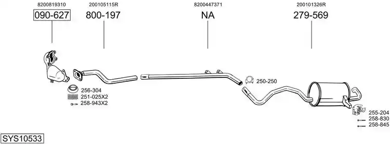 BOSAL SYS10533