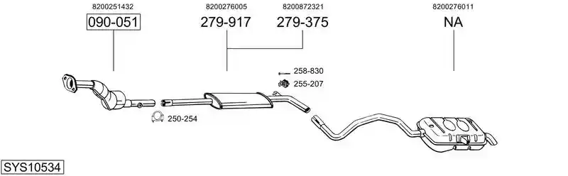 BOSAL SYS10534