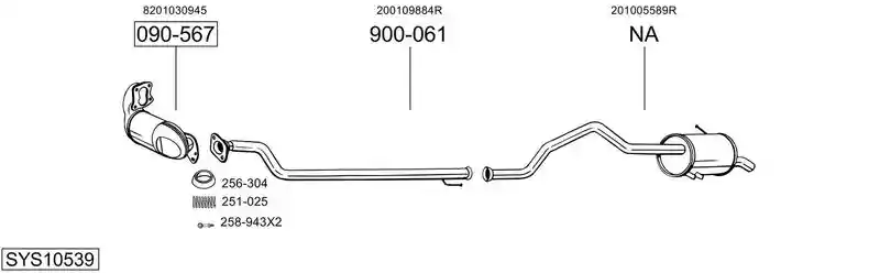 BOSAL SYS10539