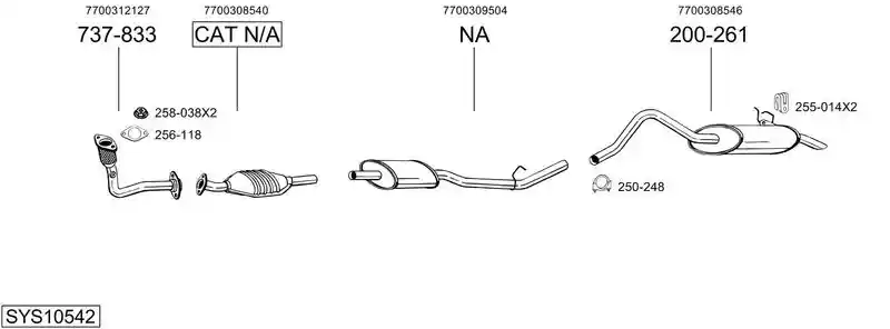 BOSAL SYS10542