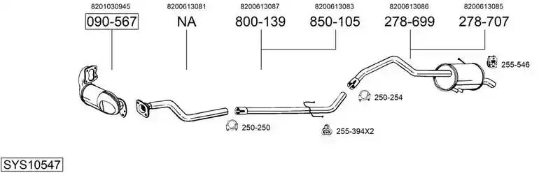 BOSAL SYS10547