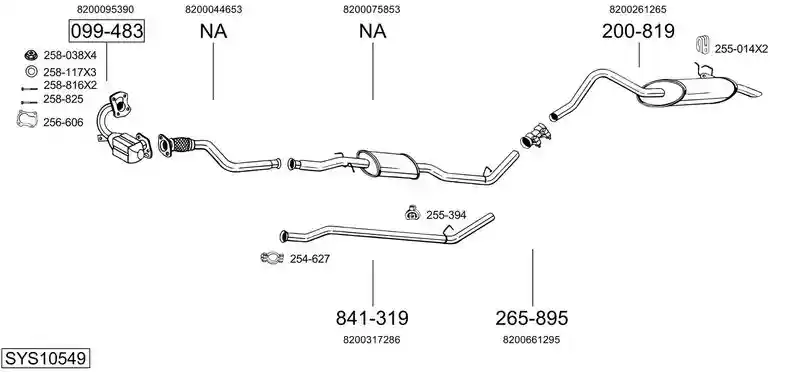 BOSAL SYS10549